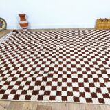 Handmade wool berber rug 290 x 230 cm