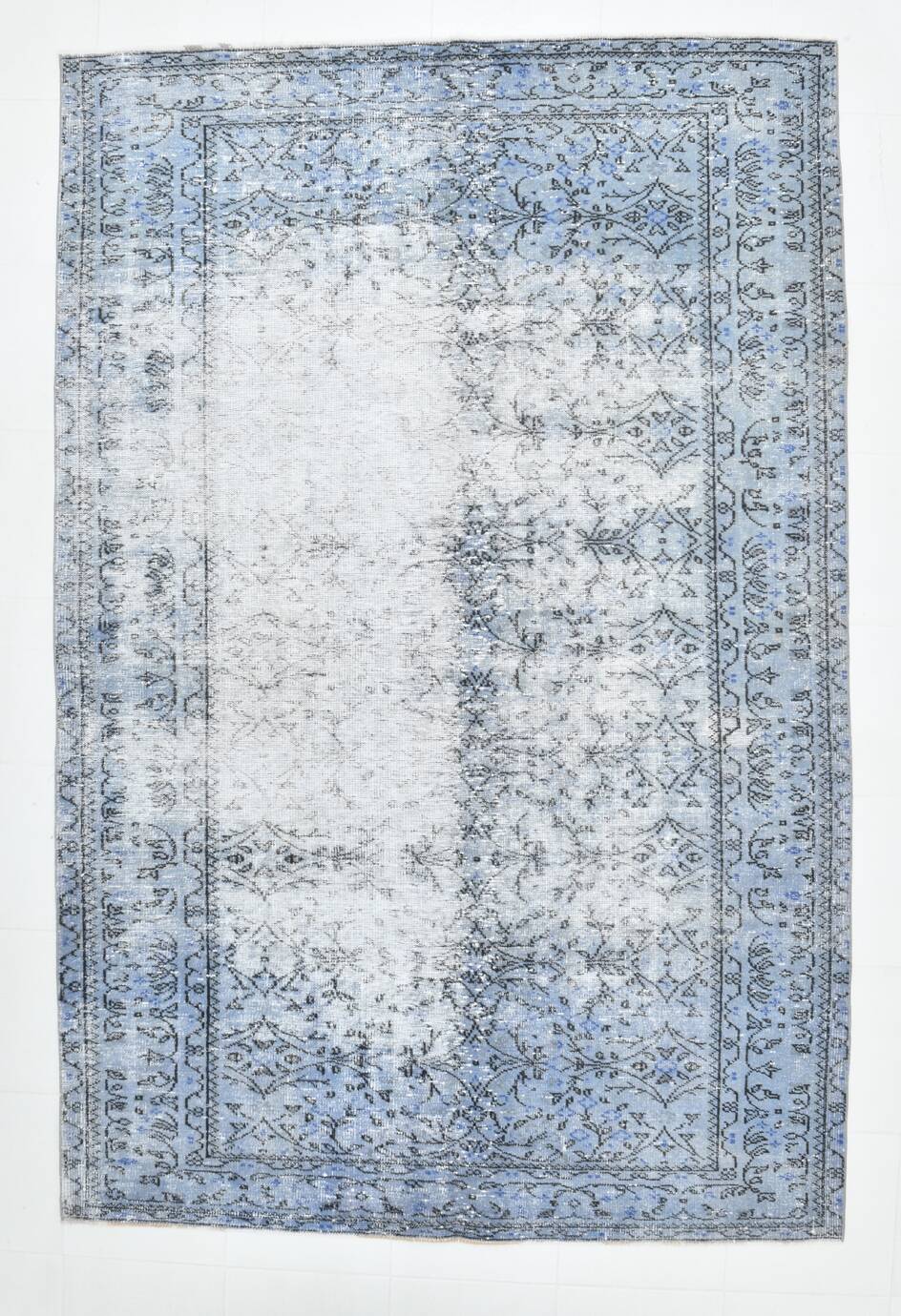 6x9 Soft Pastel Blue Turkish Vintage Rug, 189x284Cm SK 2052 FREE SHIPPING
