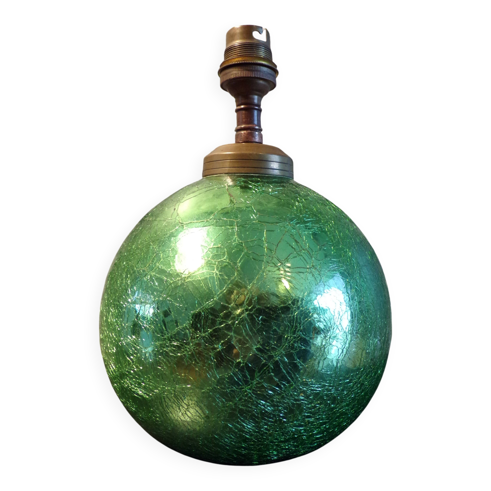 1930s glass ball lamp