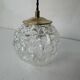 Lot of 3 old vintage round pendant lights
