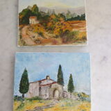 2 paintings on canvas