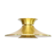 Brass colored aluminium pendant light, Denmark 1970s