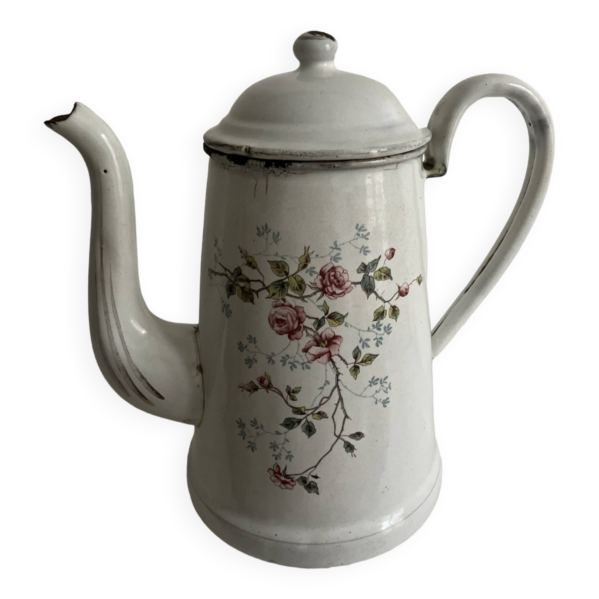Enameled sheet metal coffee maker