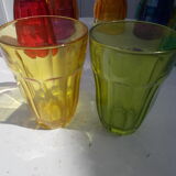 Set 11 colored glasses