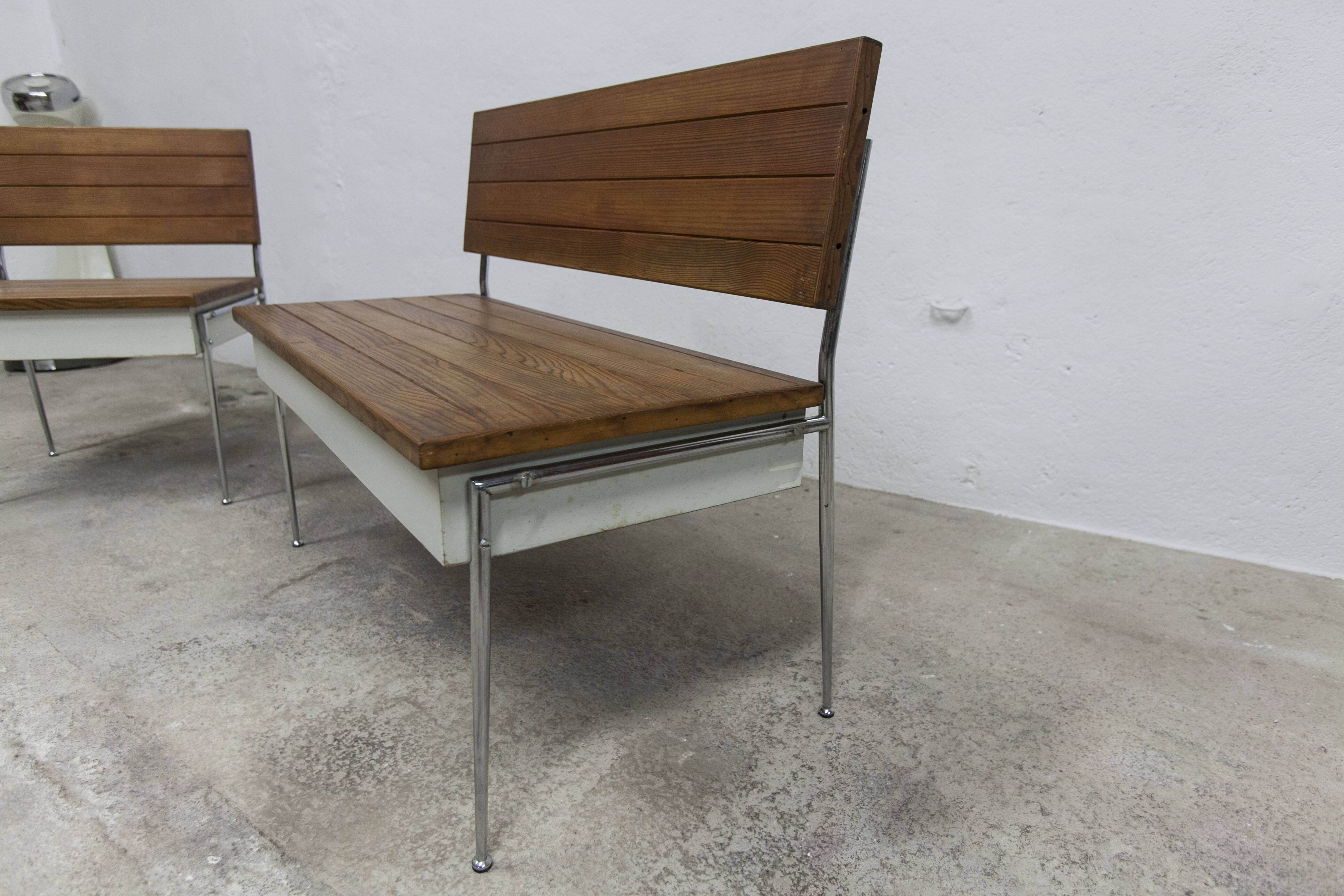 1970 wooden kitchen corner bench set