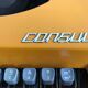 Orange consul typewriter 1970s