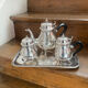 Antique silver-plated coffee service
