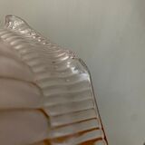 Vintage lampshade pendant lamp in white glass and transaparent