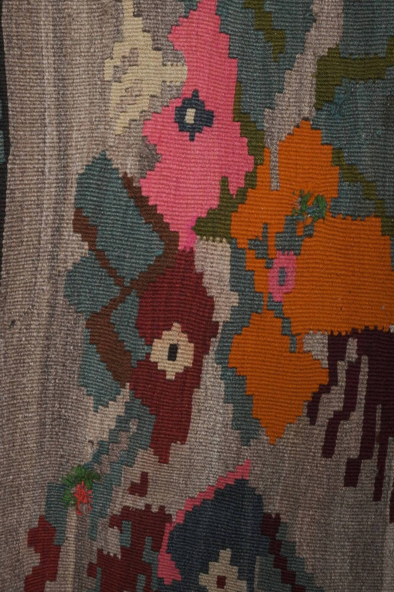 Tapis Kilim turc vintage tissé main