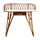 Office - rattan dressing table from the 1960s/70s