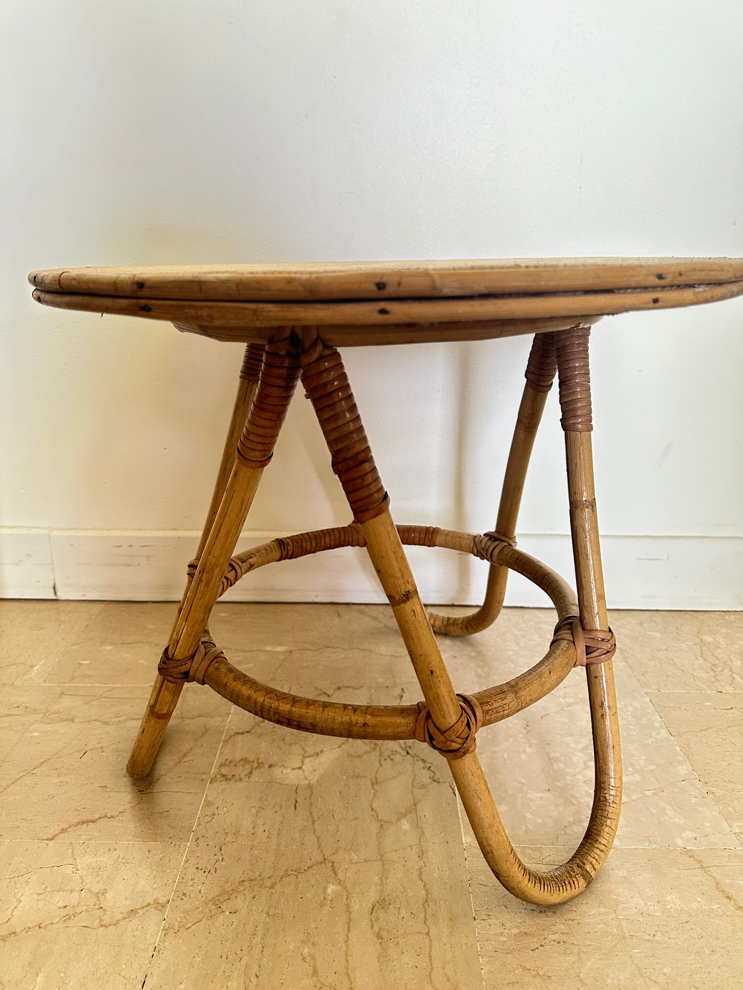 Rattan coffee table