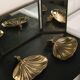 Vide-poche, porte-savon coquille vintage en laiton