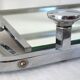 Chrome metal wall coat rack 1930s France