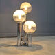 Vintage glass globe table lamp by Mazzega, 1970s