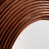 Miroir encadré de canne