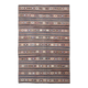 6x9 Brown Grenn Handmade Persian Kilim Rug, 187x286Cm