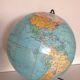 Girard Barrère cardboard globe with tripod foot /vintage 50-60s