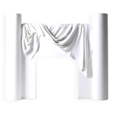 Plaster fireplace from Atelier Sedap