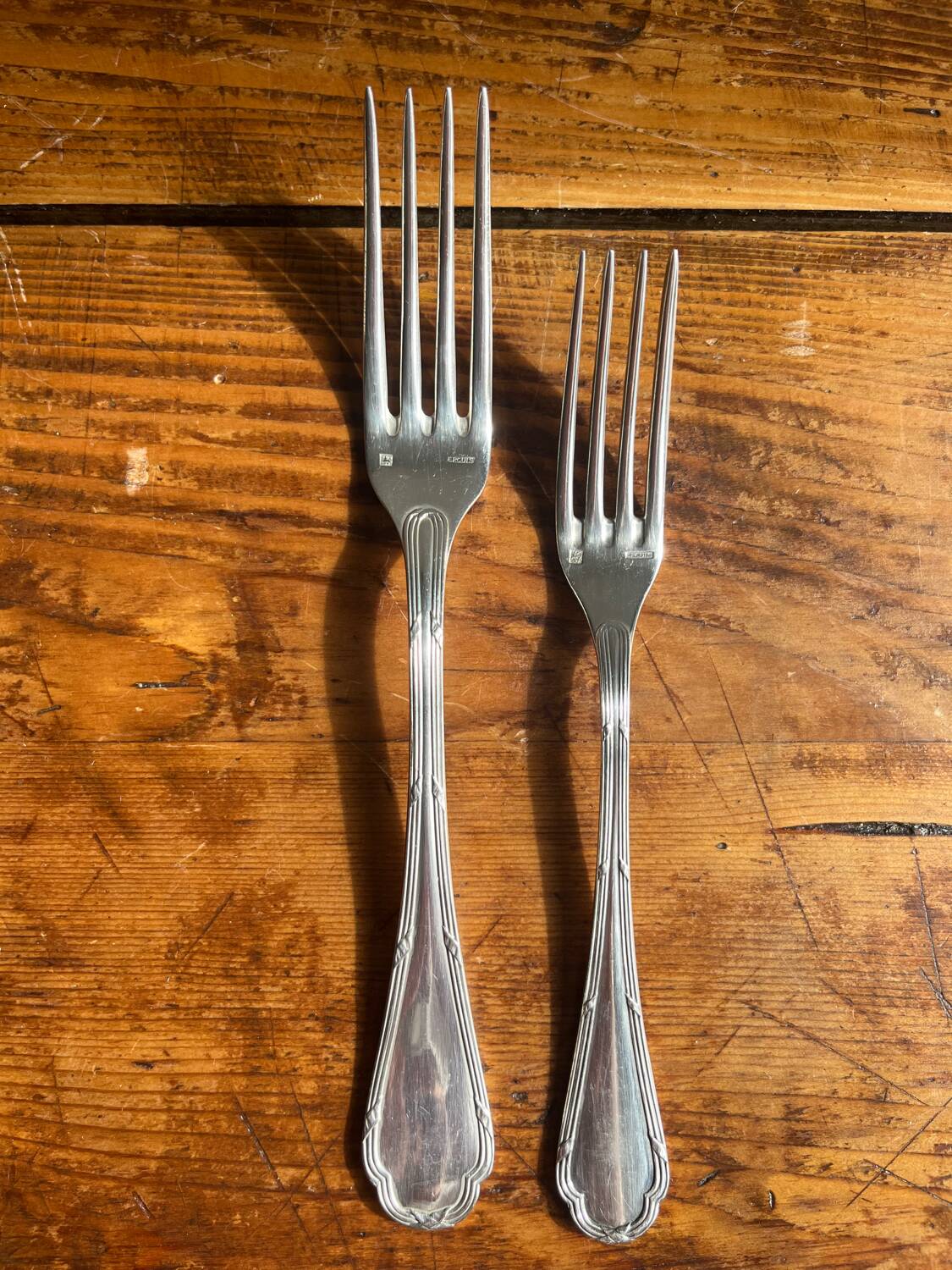 Ercuis silver metal cutlery