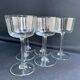 6 wine glasses light blown crystal