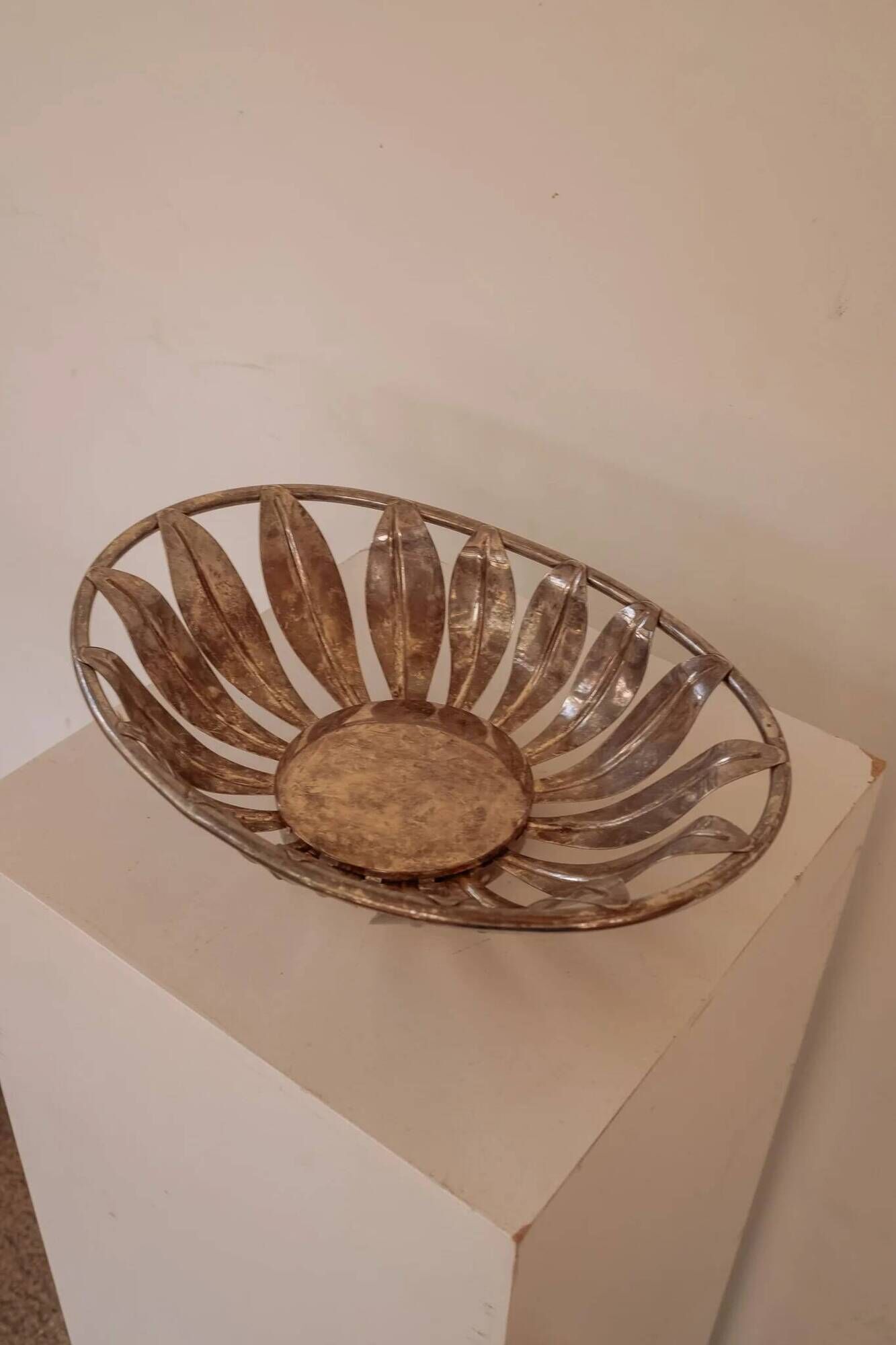 Vintage silver bread basket