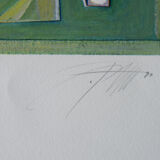 Mondschiff, Original Serigraph by Peter Foeller, 1990