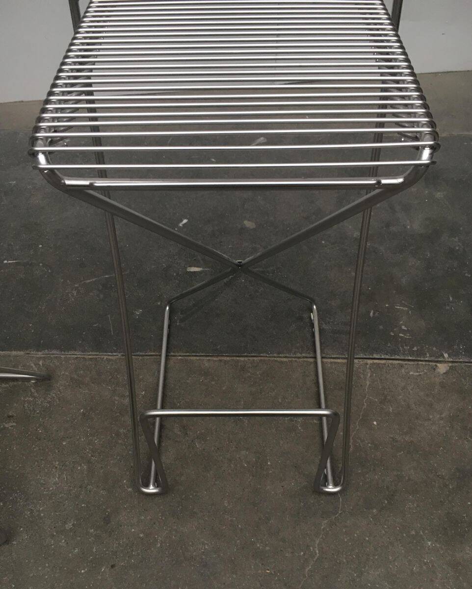 Kreuzschwinger Bar Stools 2nd Generation German by Till Behrens for Till Behrens Systeme, 2000s, set of 4