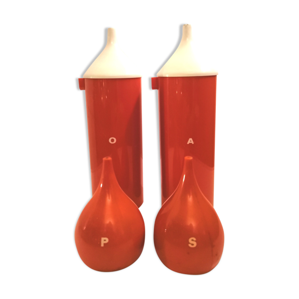 Service à condiments design Luigi Massoni pour Guzzini