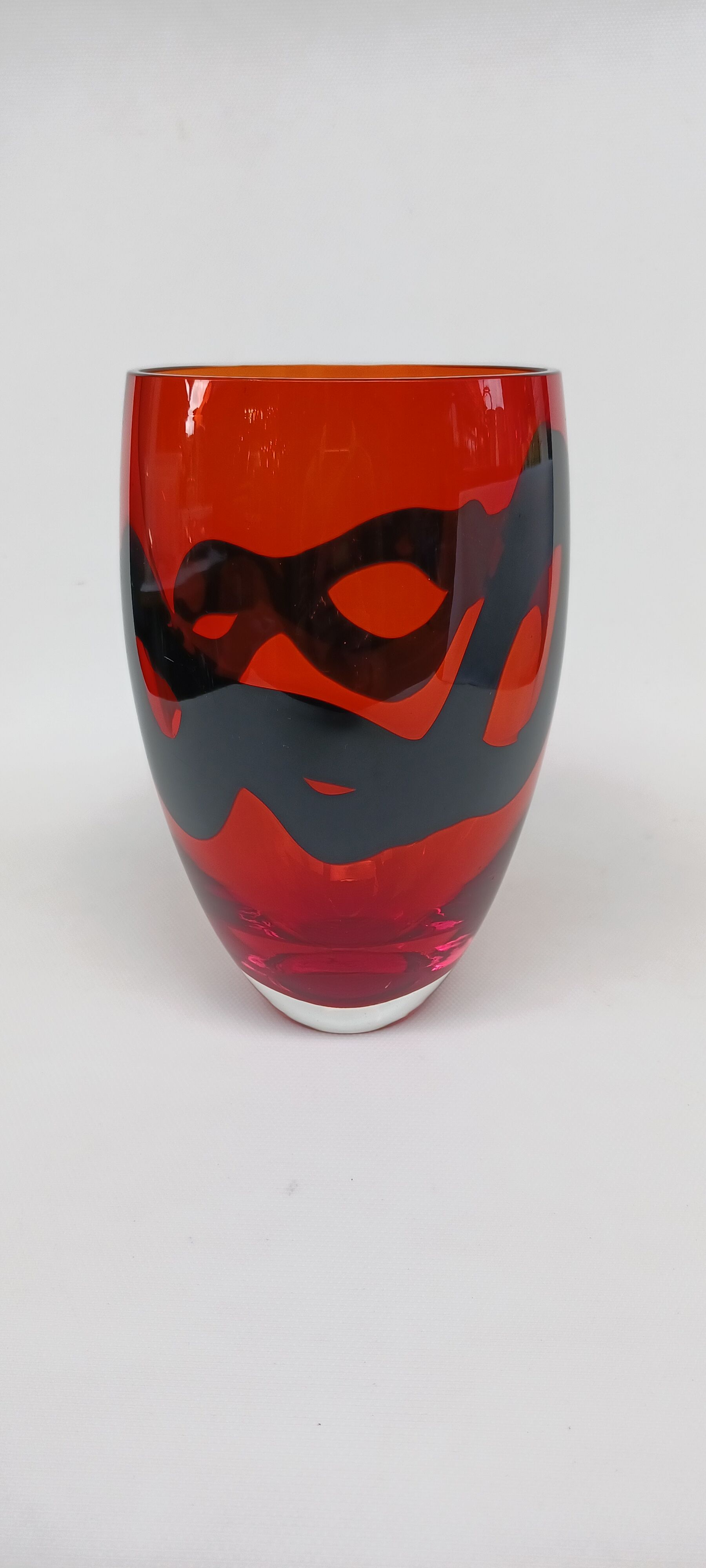 Glass vase by Livio Seguso. Murano, 70s.