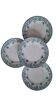 Set of 4 antique ironstone plates from Saint-Amand, "Jane" model.