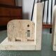 Pair of bookends in travertine Fratelli Mannelli