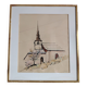 Tableau - aquarelle petite église - signé y.macaigne