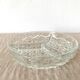 Glass dish aperitif service 80s