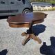Antique round table in solid oak