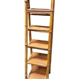 Foldable rattan shelf