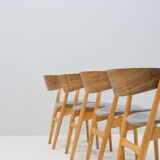 Set of four ‘no. 7’ dining chairs by helge sibast