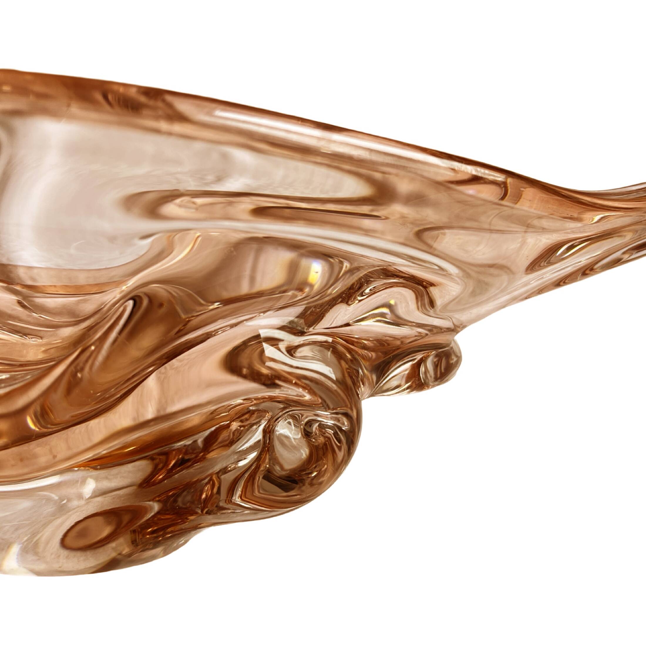 Large platter, designed by J. Hospodka, Chribska Sklarna, Czechoslovakia, 1