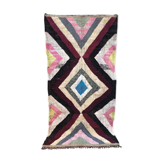 Moroccan Berber carpet Kilim Boucherouite new 3x1.52m