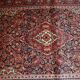 Handmade antique Persian Kashan rug 4.1' x 6.2' (125cm x 189cm) 1910s
