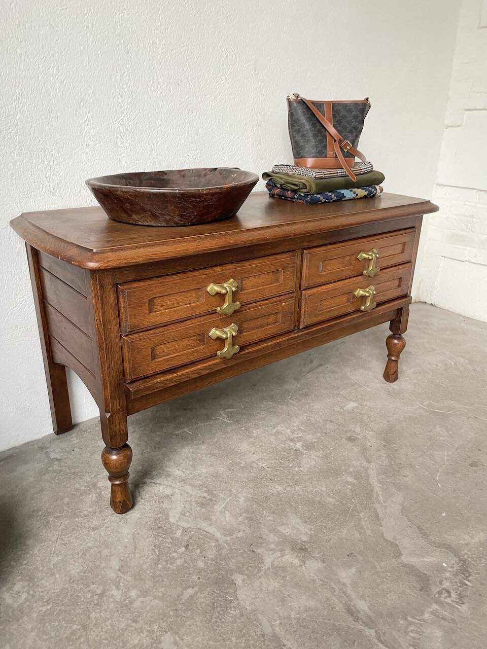 Guillerme and Chambron oak chest of drawers