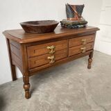 Guillerme and Chambron oak chest of drawers