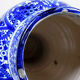 Large Moroccan vase/jar from Fès, handcrafted ceramic Khabia, 19th-20th century, cobalt.