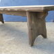 Pair of rustic farm table bench