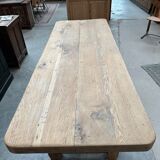 Solid oak campaign table
