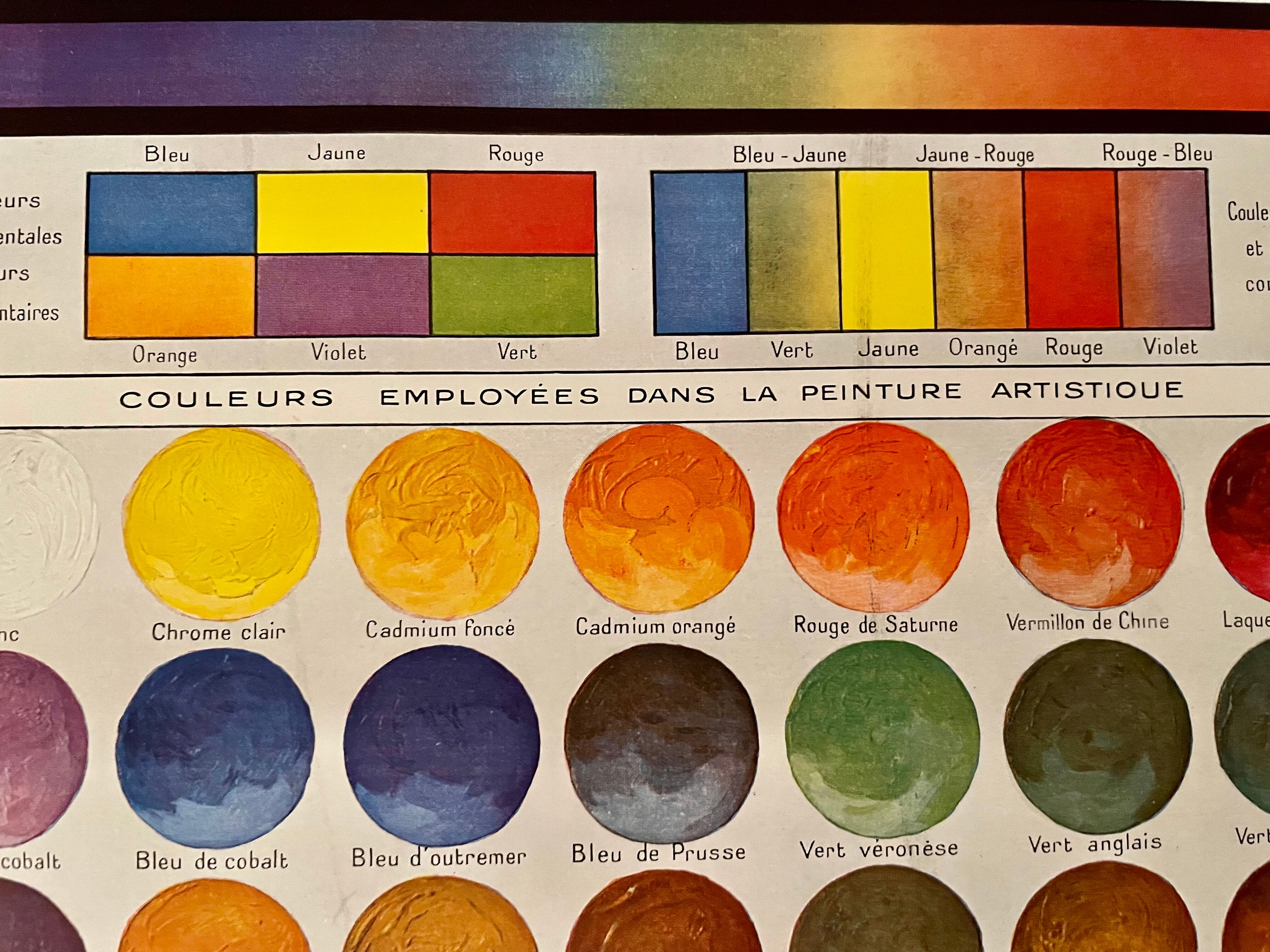 Lithograph engraving on colors of 1928