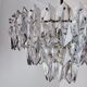 J.T Kalmar chandelier, cut glass, 3 levels, Austria 1970