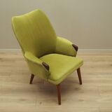 Green armchair, Danish design, 1970s, production: Denmark
