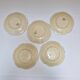 5 plates in hand-painted “faience d’art” slip