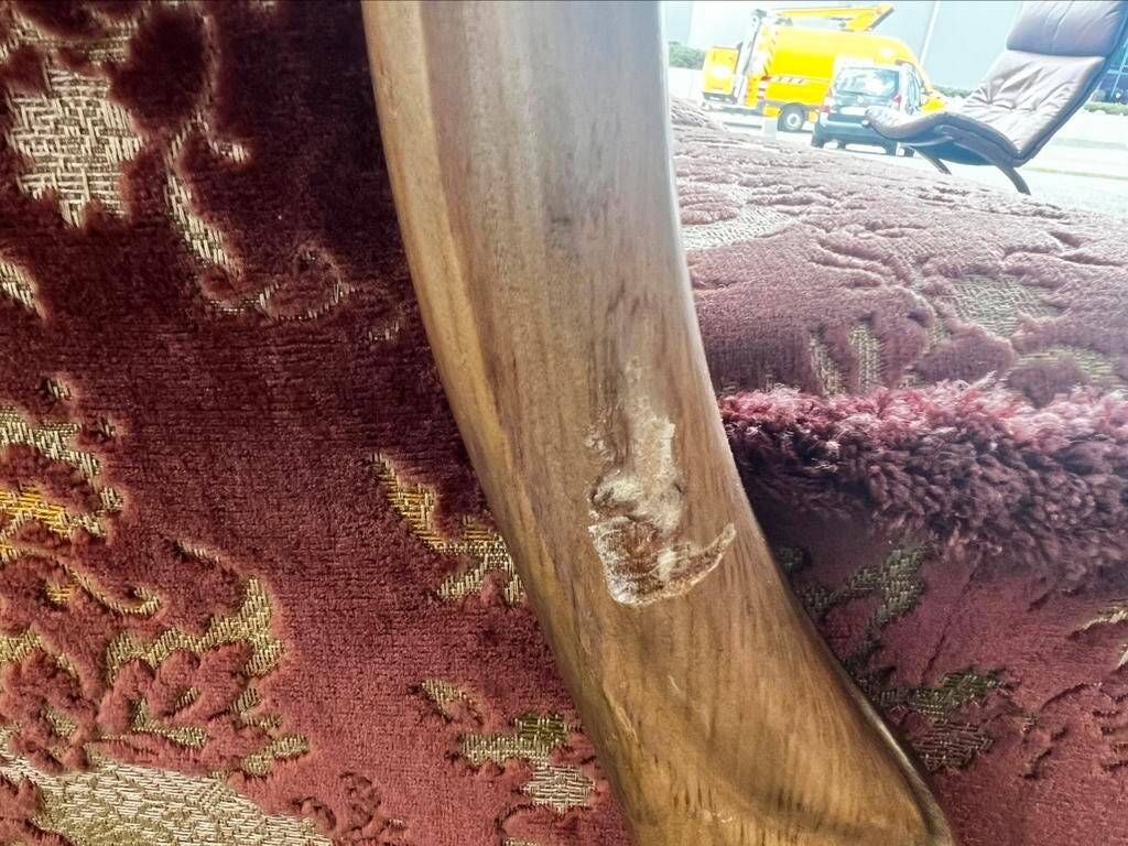 Canapé baroque vintage rose deux places / sofa / fauteuil