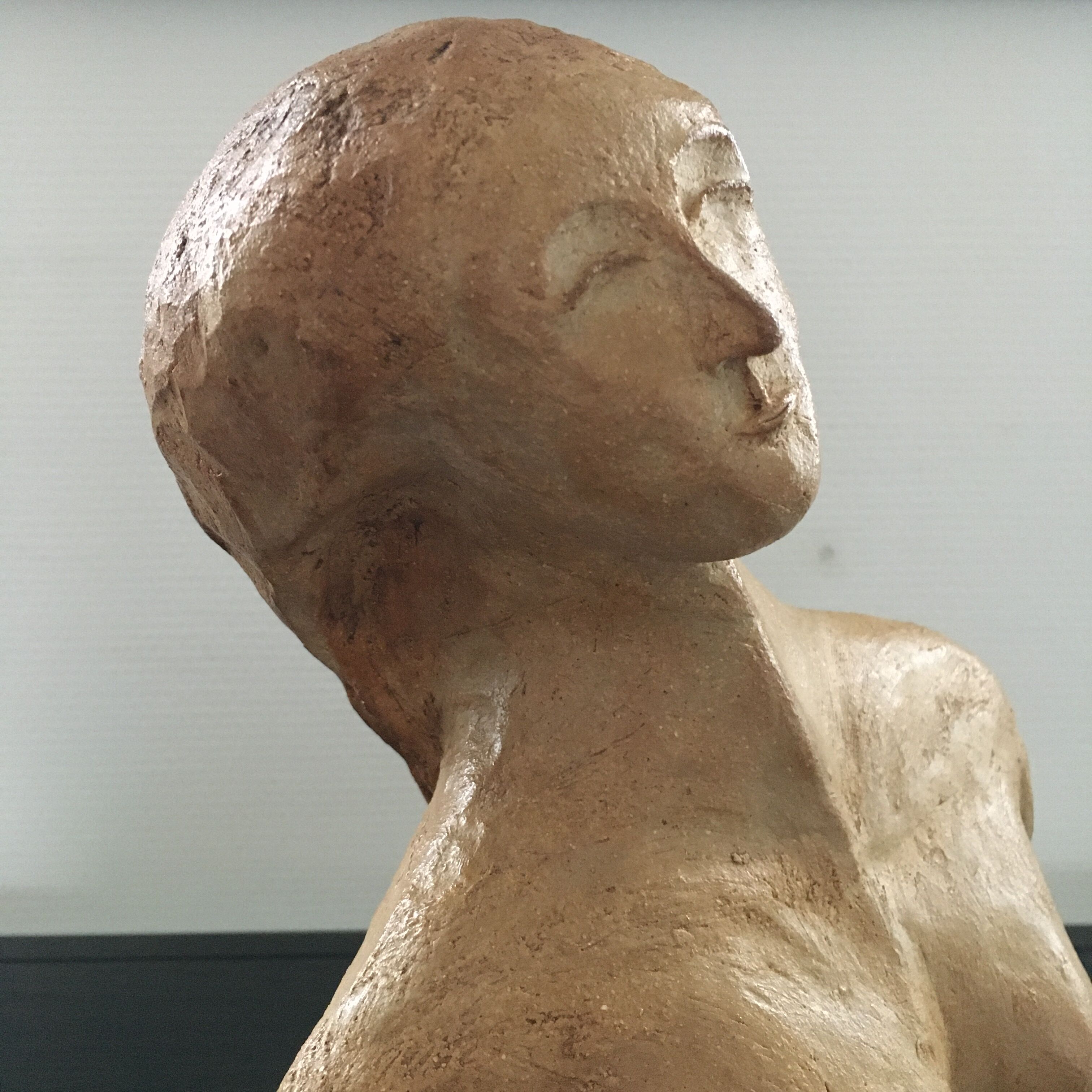 Bust woman terracotta